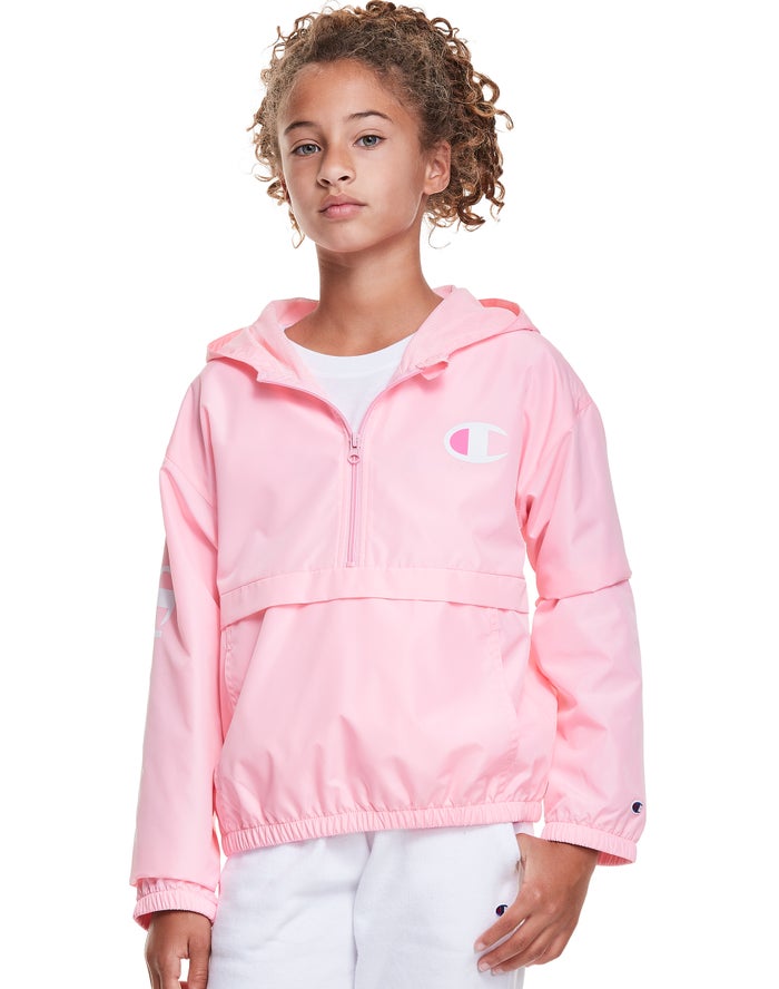 Champion Windbreaker C Logo Jas Meisjes - Roze - Belgie 1849TNHIQ